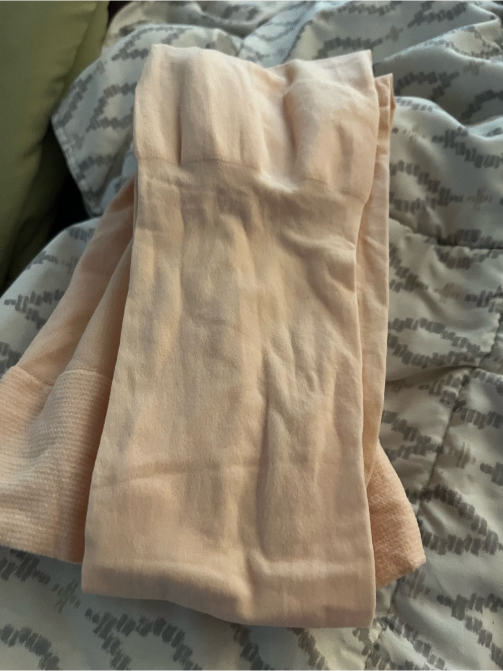 Everyday Stretch Ribbed Leggings in Peach